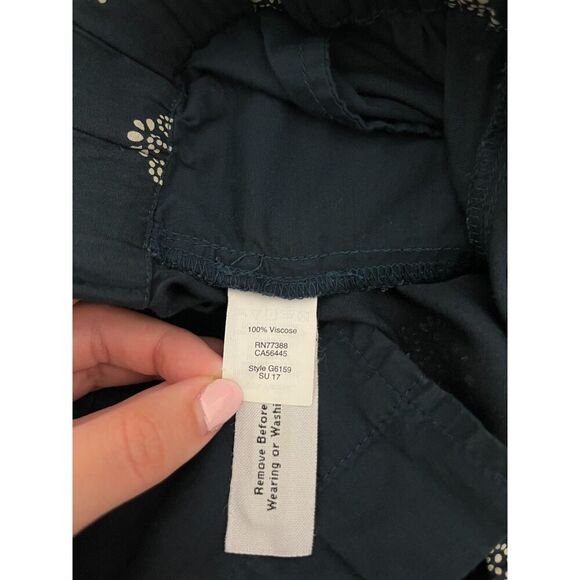 Madewell Drapey Pull-On Shorts in Flower Stamp Size Medium Viscose Lightweight - Picture 4 of 7